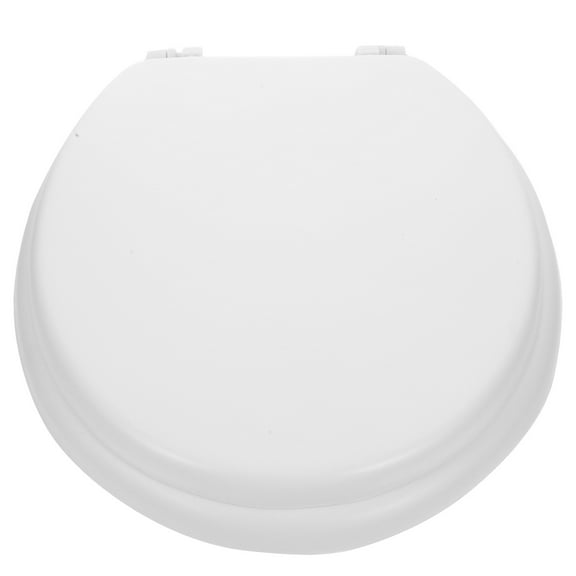 NUOLUX Elongated Toilet Seat Cushion Soft 1Pcs White Foam For Home Bathroom Daily Use