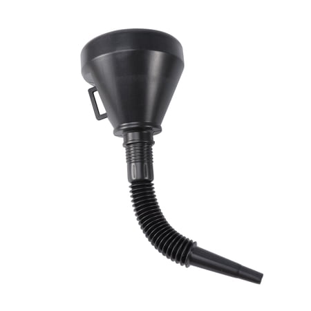 Tineasur engine oil fluids Funnel Polyethylene Black Motorcycle Removable Flexible Extension 1Pack