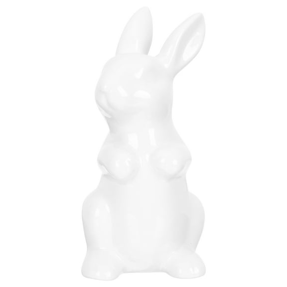 Tineasur White Ceramic Figurine Statue Decorative Animal Sculpture Home Decor 1 Pack