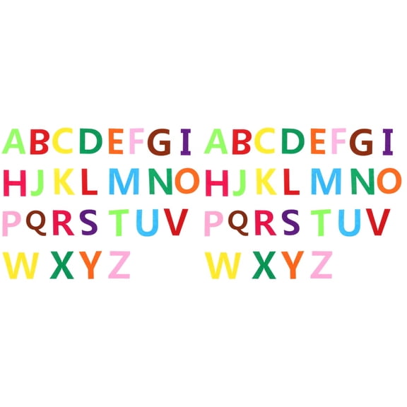 NUOLUX Felt Alphabet Letters Letter Patches Alphabet Fabric Abc Cloth Applique Sewing Letters Sew Patches Adhesive Stickers
