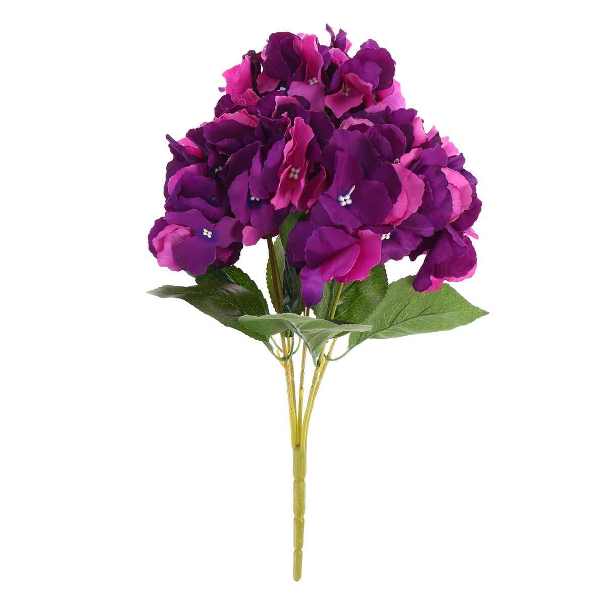 NUOLUX Flower Bunches Bouquet Artificial Silk Single Stem with 5 Branches Fake Plants Simulation