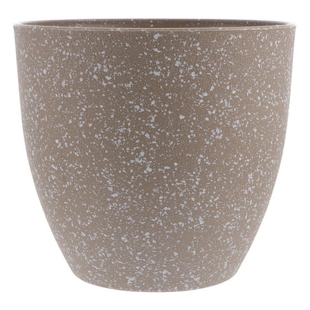 Tineasur Khaki Resin Flower Pot, Decorative Indoor and Outdoor Plant Container, Stylish Planter for Home, Garden, Patio Use