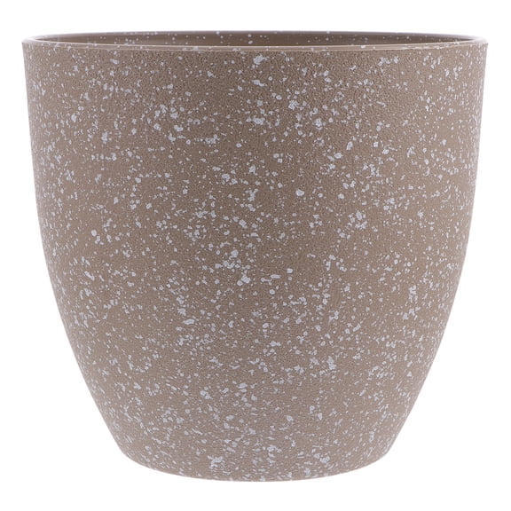 Tineasur Khaki Resin Flower Pot, Decorative Indoor and Outdoor Plant Container, Stylish Planter for Home, Garden, Patio Use