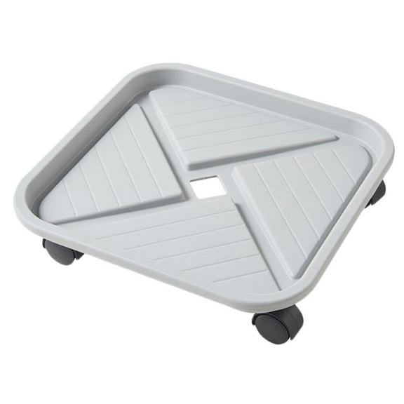 Removable Plant Stand with Wheels Square Plant Pot Saucer Heavy Duty Plant Dolly with Wheels Pot Roller Movable Indoor Tray