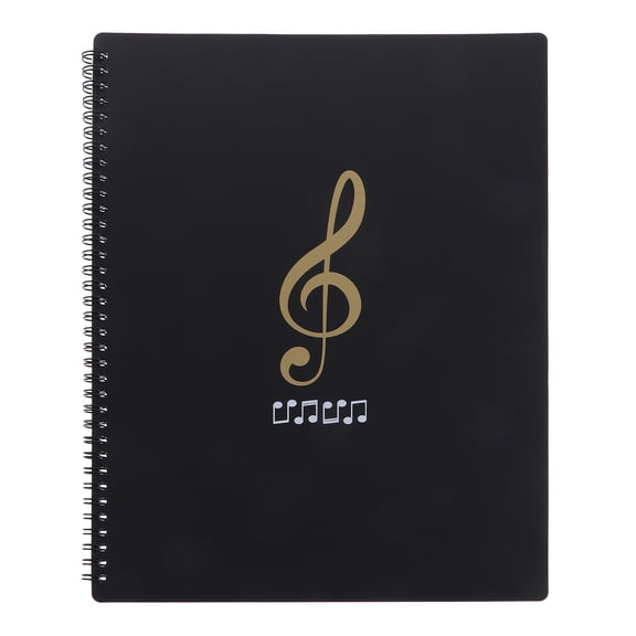 Tineasur A4 Sheet Music Folder Black Music File Organizer for Office and School Use