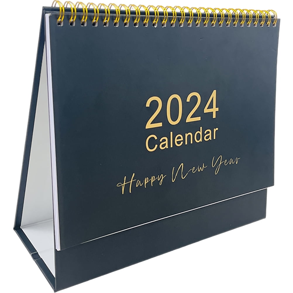 NUOLUX Full Year Calendar Small Desk Calendar Standing Calendar Desk