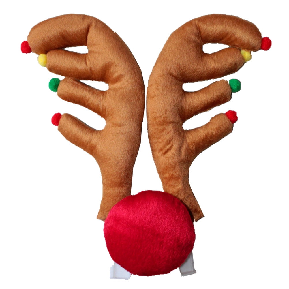 NUOLUX Funny Car Reindeer Antlers Kit Christmas Vehicle Antler