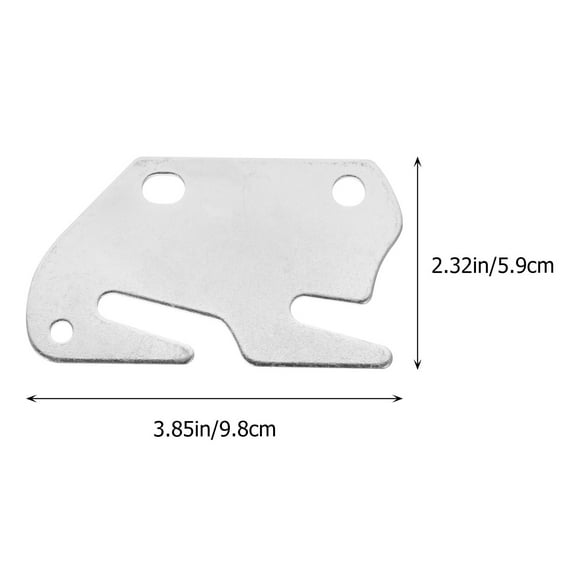 2-Pack Wooden Bed Rail Brackets with Hooks and Mounting Plates for Strong and Secure Bed Frame Support Accessories