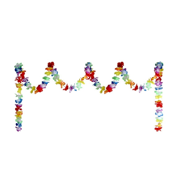 NUOLUX Garland Hawaiian Flower Decorations Party Wreath Hawaii Tropical Door Luau Floral Banner Bunting Beach Wedding Supplies