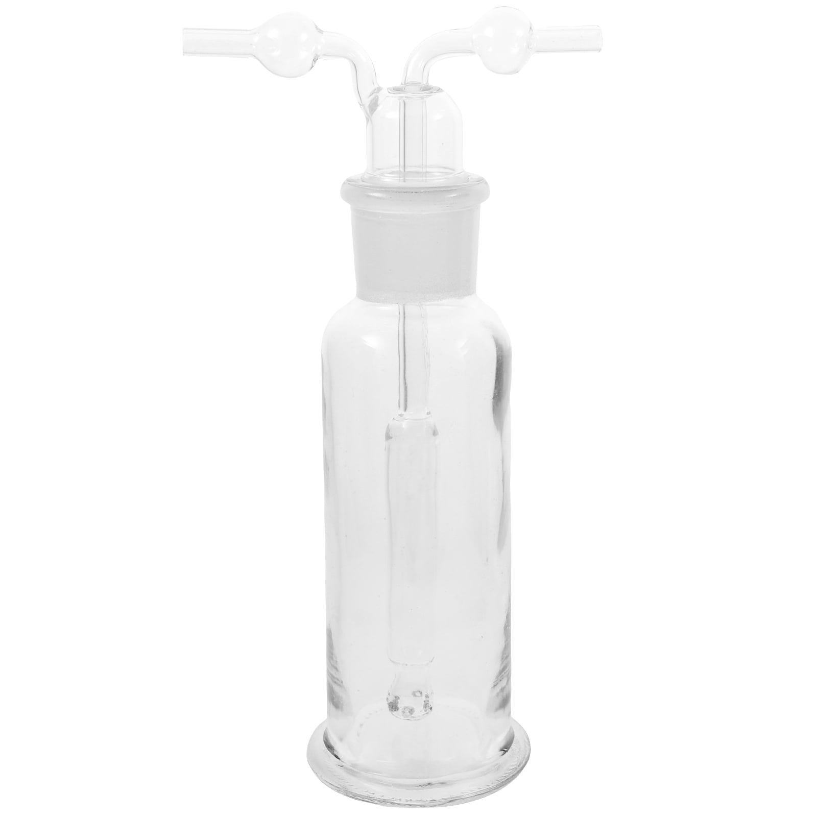 NUOLUX Gas Washing Bottle Two Bend Tubes Gas Wash Bottle Gas Bubbler ...