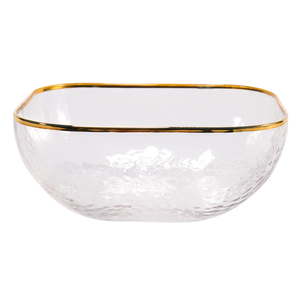 NUOLUX Glass Bowl Bowls Prep Clear Fruit Soup Ice Nesting Dish Cereal