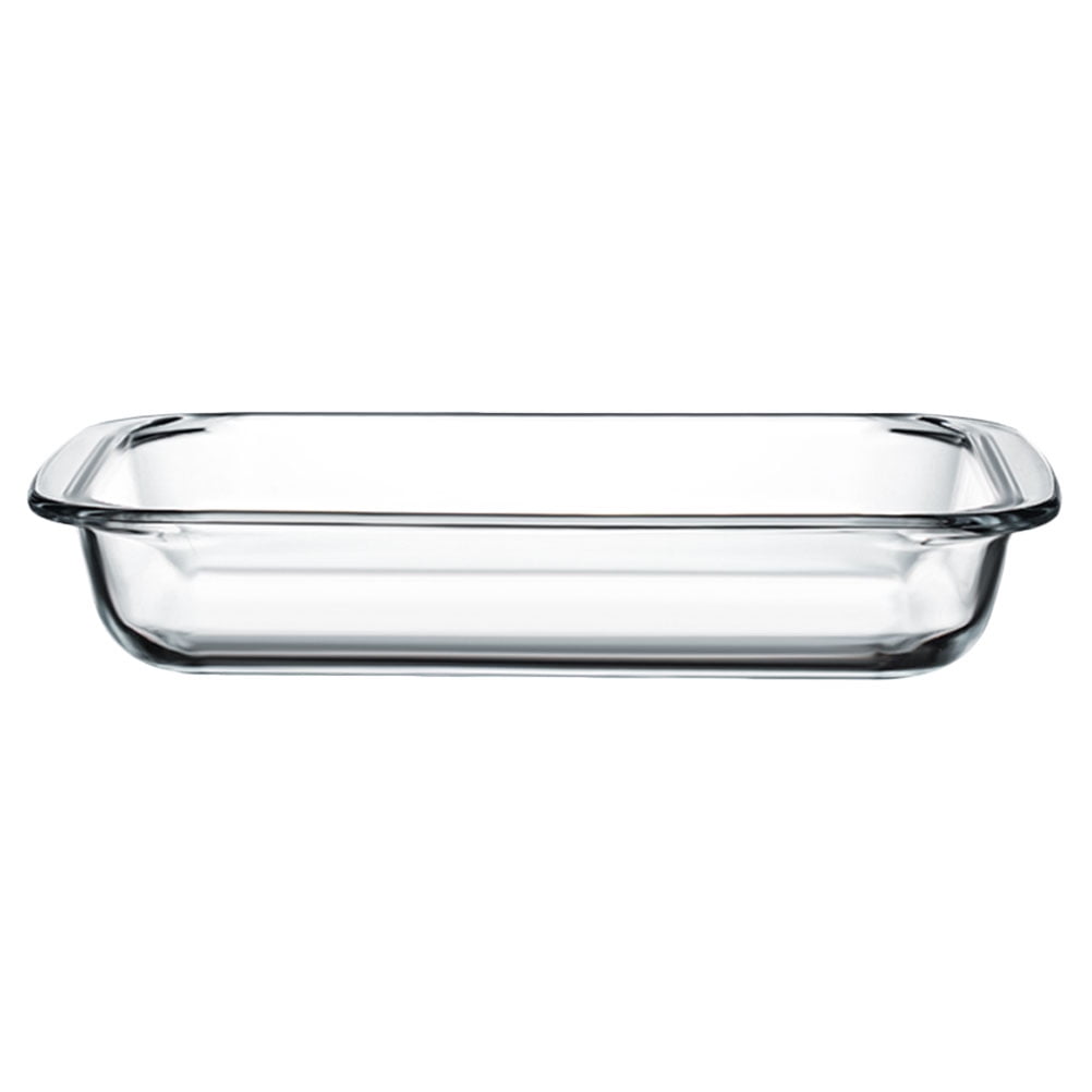 NUOLUX Glass Dish Roasting Pie Pan Baking Lasagna Salad Dishes Dessert Plates Tray Casserole Rectangular Plate Oblong Bakeware