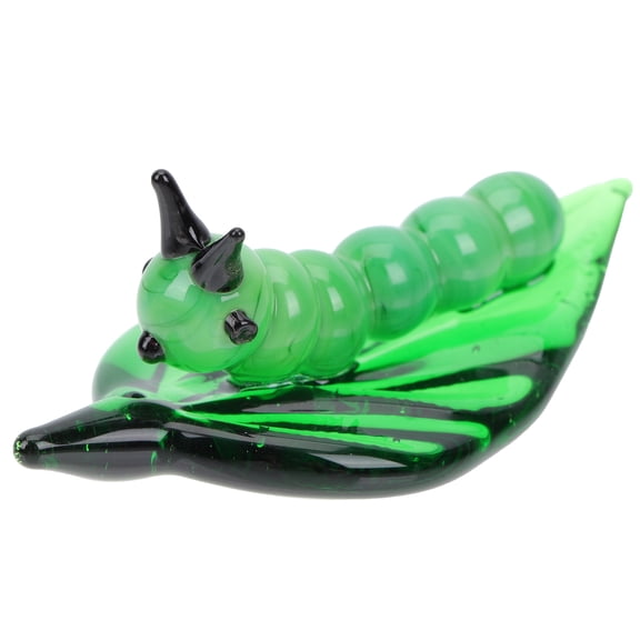 Tineasur Lifelike Green Glass Insect Ornaments for Home and Easter Table Decor