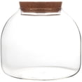 thumbnail image 1 of Glass Terrarium Jar with Wood Stopper Micro Landscape Container Hydroponic Plants Terrarium, 1 of 2