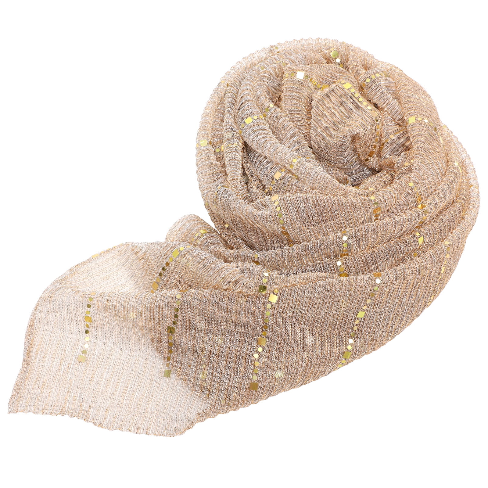 NUOLUX Glitter Neck Cover Scarf Headwear Women Collar Scarf Neck Wrap