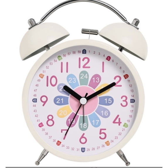 NUOLUX Glow in the Dark Alarm Clock Adorable Alarm Clock Decorative Mute Alarm Clock