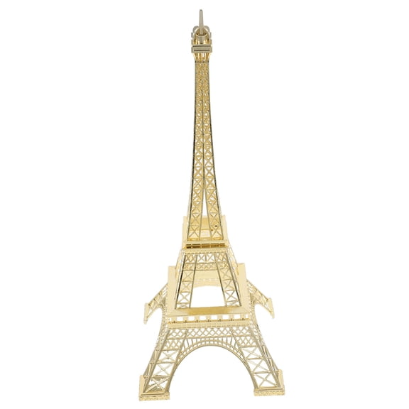 NUOLUX Golden Eiffel Tower Model Iron Tabletop Decor Travel Souvenir