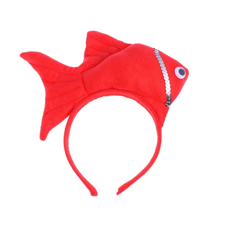 NUOLUX Goldfish Headband Hair Cosplay Band Kidsheaddress Animal Plush Party  Headwear Children Hoop Child Fish Headbands 