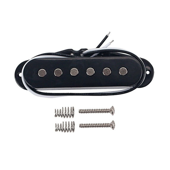 Tineasur Electric Guitar Single Coil Pickup Black Guitar Accessories Easy to Install