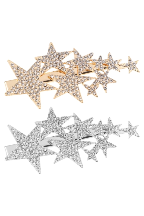 Hair Barrettes Pin Rhinestonebling Clip Glitter Metalcrystal Wedding Hairpins Snap Styling Hiarpin Side Alligator Bridal