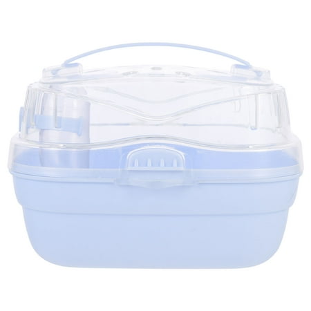 NUOLUX Hamster Small Cage Plastic Hamster Carrier Breathable Small Pets Box Portable Hamster Box