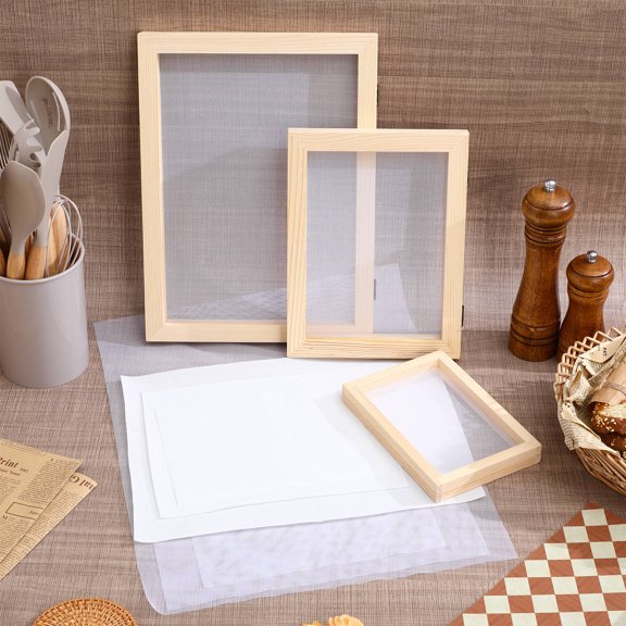 NUOLUX Hand Made Paper Mold Paper Craft Kit with Natural Texture for Crafts 1 Set