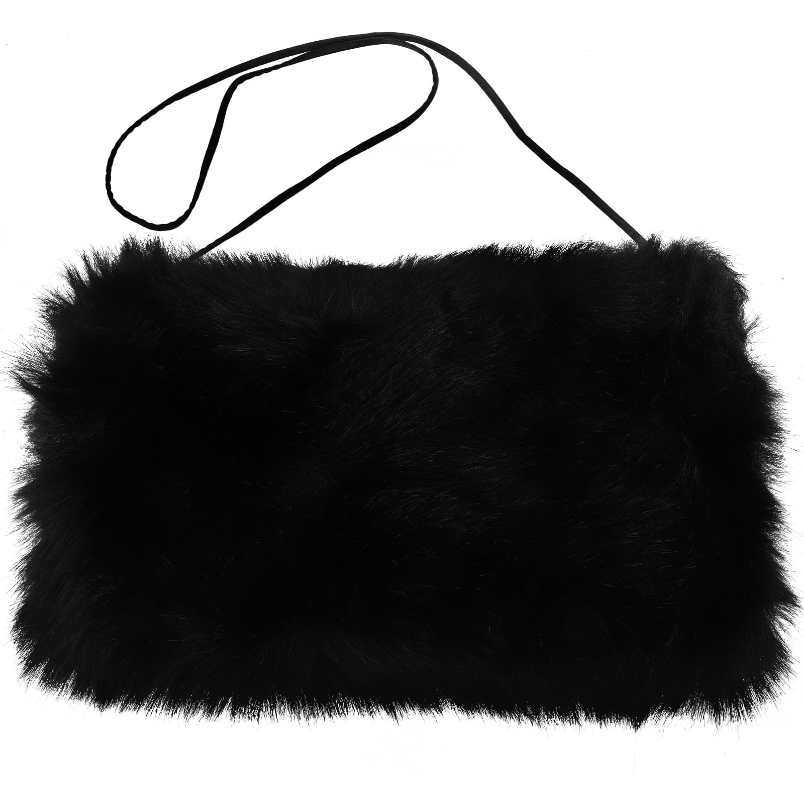 NUOLUX Hand Warmer Bag Portable Hands Muff Hanging Warmer Muff Artificial Fur Warmer Pouch with