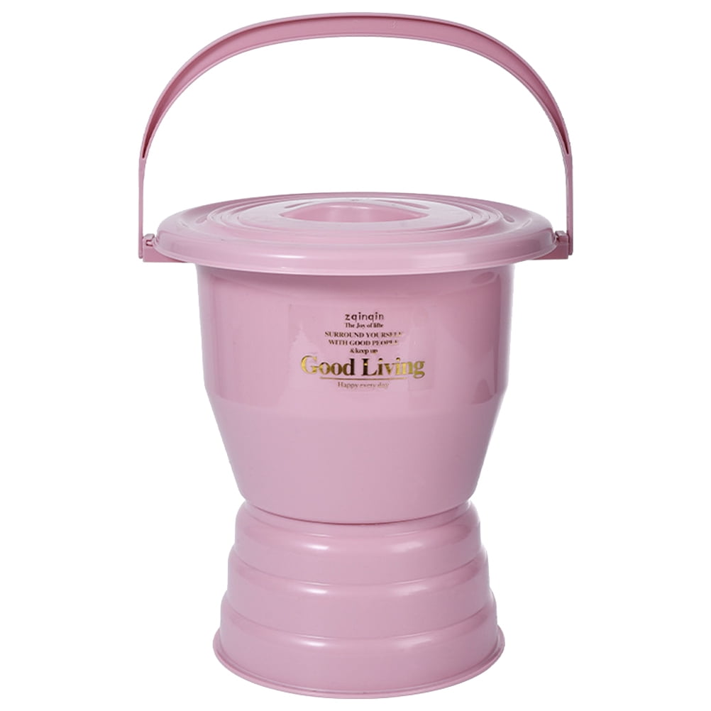 NUOLUX Handle Design Chamber Pot Elderly Disabled Kids Urinal Covered