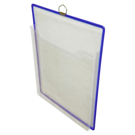 NUOLUX Hanging File Organizer Plastic File Storage Bag Transparent File Container for Home Office