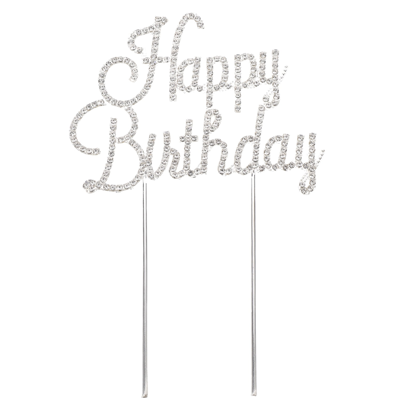 NUOLUX Happy Birthday Cake Topper Cupcake Toppers Birthday Cupcake