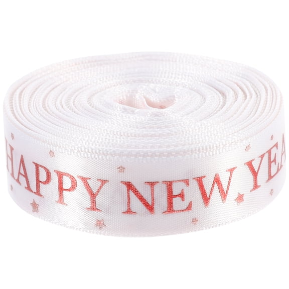 Toyandona Multi Function White Present Ribbon for New Year Wreath and Crafts
