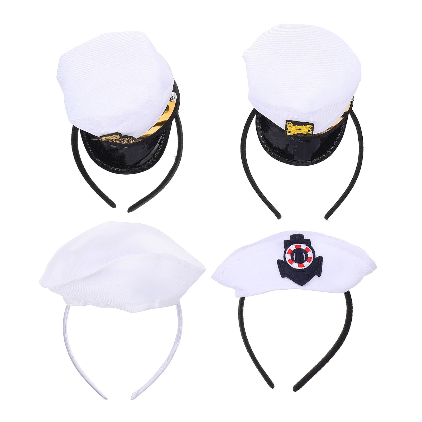 NUOLUX Hat Captain Headband Costume Party Kids Sailoryacht Navy Cap