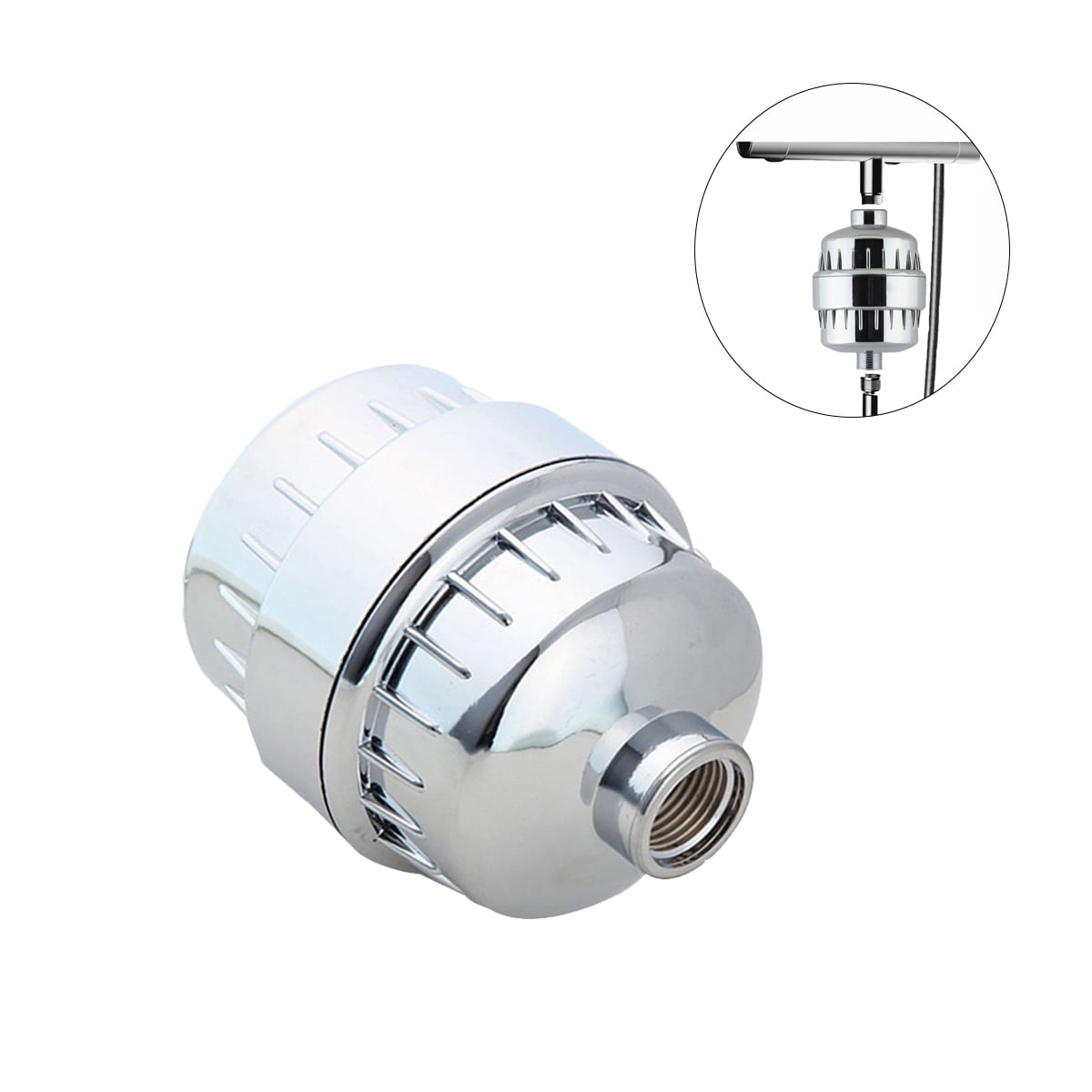 NUOLUX High Output Universal Shower Filter with Replaceable MultiStage