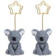 thumbnail image 1 of NUOLUX Holder Table Clip Stand Memo Picture Message Animal Number Clip Name Stand Place Koala Figure Statue Christmas Menu, 1 of 6