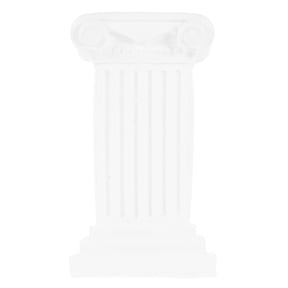 NUOLUX Home Decor White Roman Column Sculpture Plaster Candlestick Holder Ornament