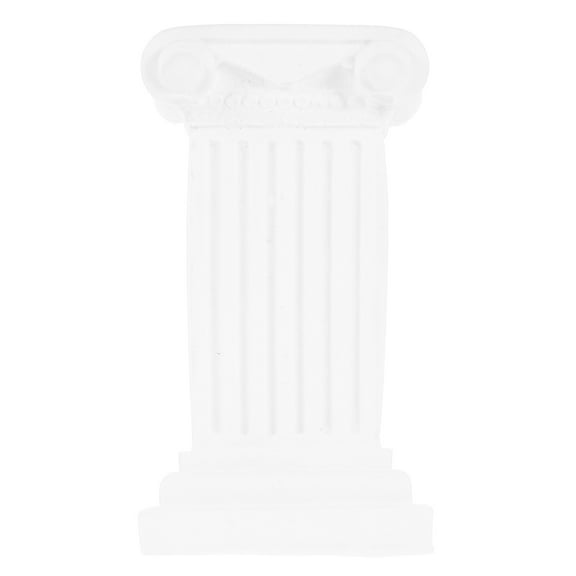 NUOLUX Home Decor White Roman Column Sculpture Plaster Candlestick Holder Ornament