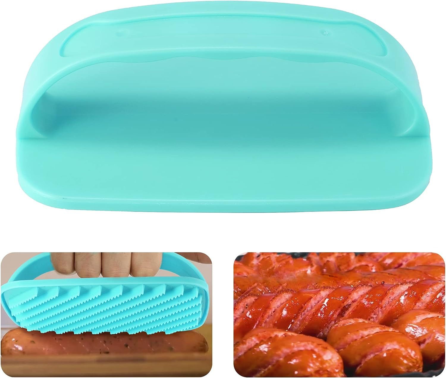 NUOLUX Hot Dogs Cutter Sausage Cutter Sausage Slicer Sausage Slicing Tool Kitchen Gadget