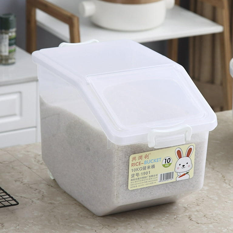 10kg Large Rice Storage Container Food Flour Airtight Box Rice