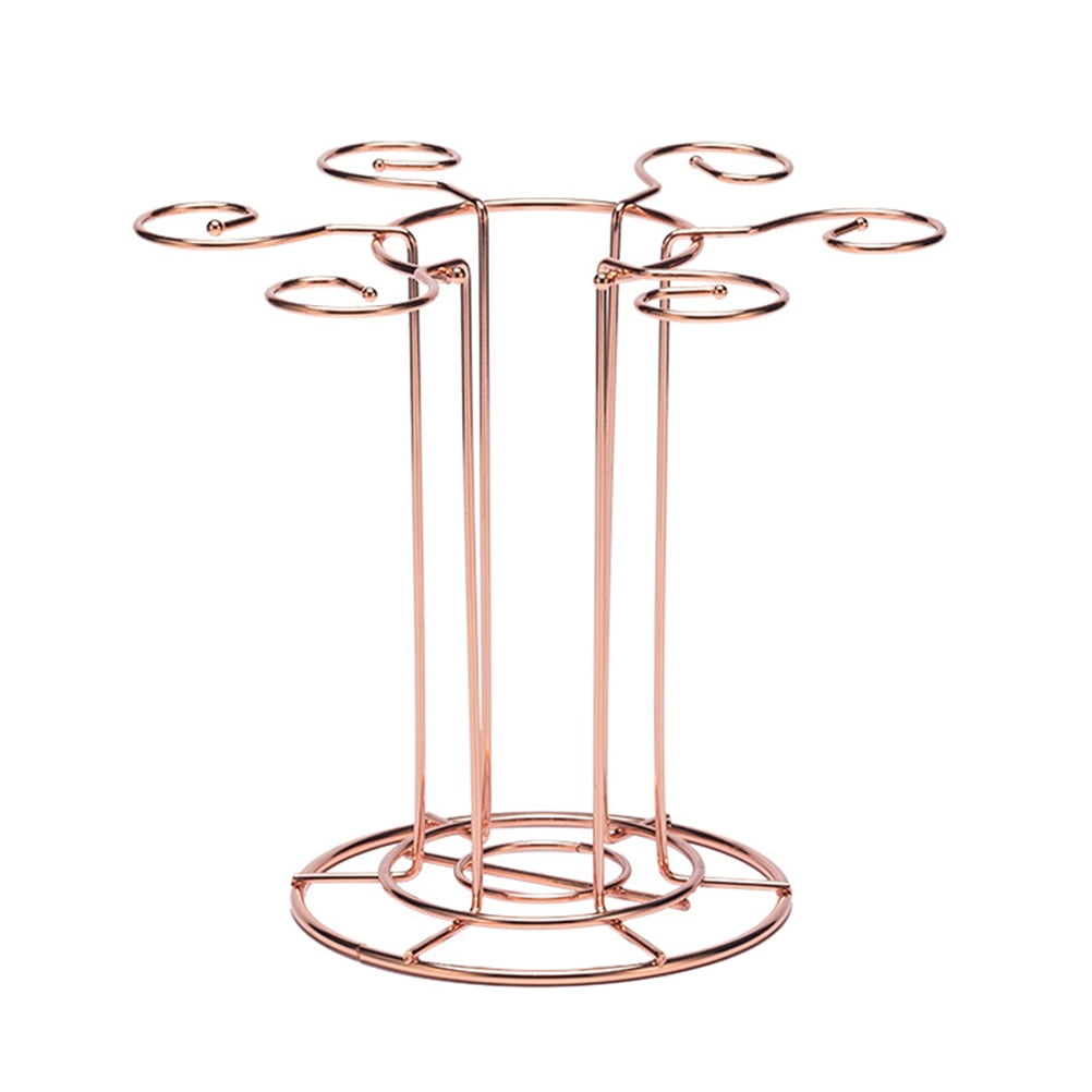 NUOLUX Iron Wine Glass Holder Stand Wine Glass Display Stand Desktop