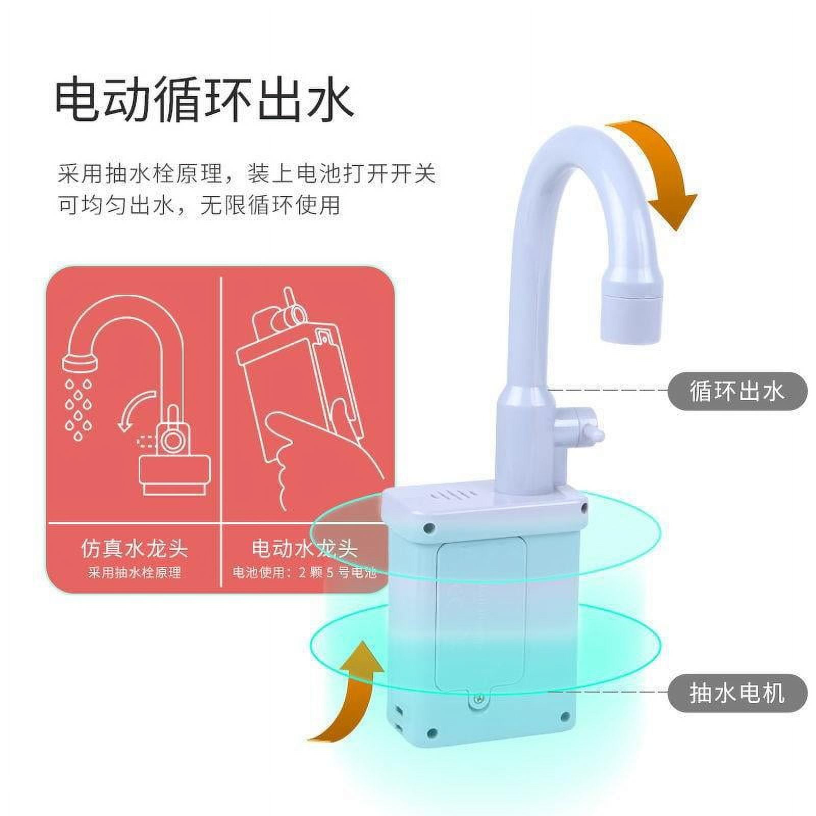 NUOLUX Kids Toy Kitchen Sink Faucet Replacement Faucet Pretend Play