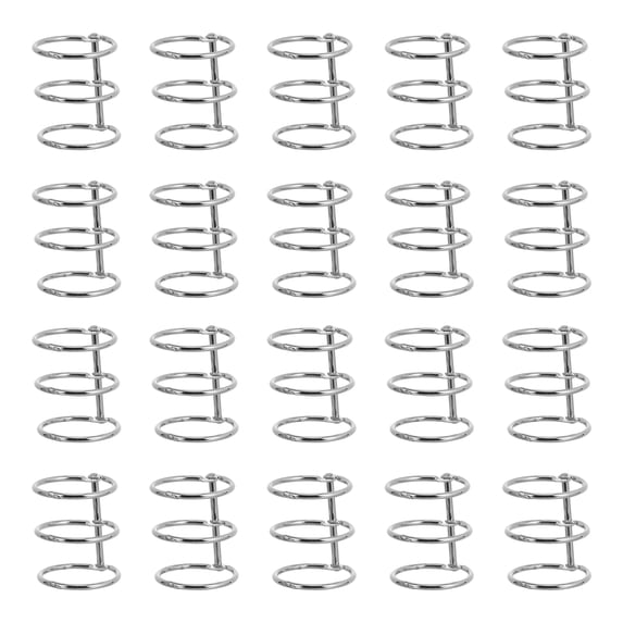 Tineasur Iron Binding Coils for Notebooks, 20 Pieces, and Practical, Simple Design for Writing and Office Use
