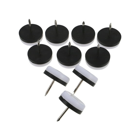 NUOLUX Leg Furniture Glides Table Chair Nailpads Sliders Caps Slider Buttons Floor Protectors Bumpers
