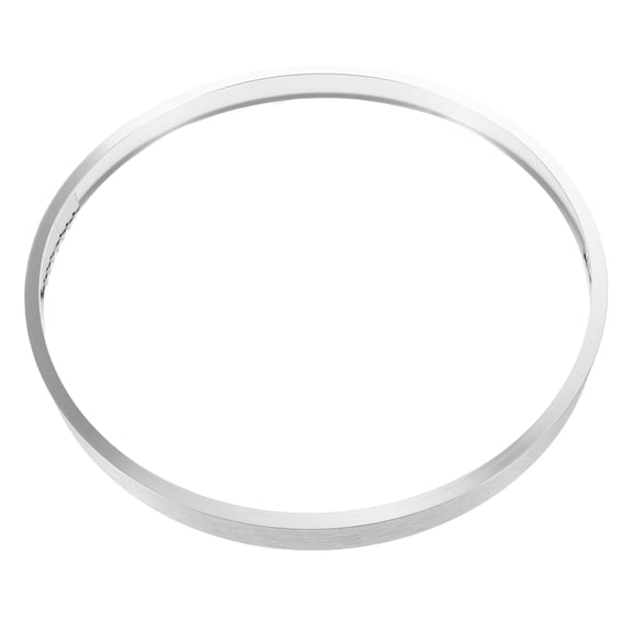 NUOLUX Plated Silver Aluminum Circular Frame, Elegant Matte, Lightweight, Crafting