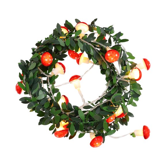 Tineasur Festive Chic Mushroom Decorative ng Lights for Indoor Outdoor Use by