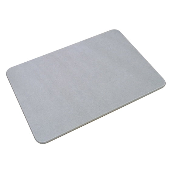 Tineasur Grey Earth Absorbent Anti-Skid Floor Mat for Bathroom and Home, Non- Rug