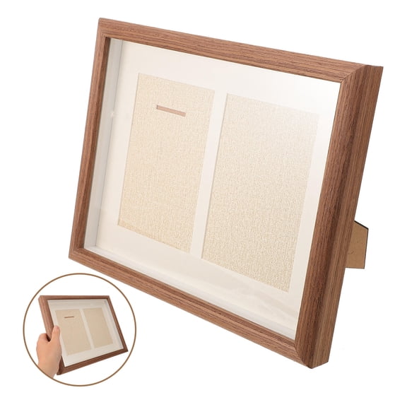 NUOLUX Medal Holder Frame 1Pack Wooden Display Case for Award Badges