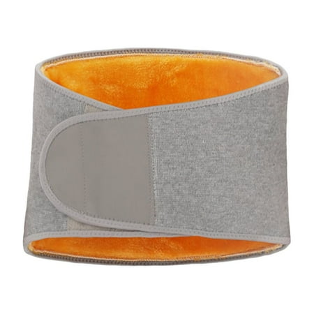 NUOLUX Men Women Winter Thicken Thermal Plush Waist Warmer Lumbar Support Belt Cozy Warm Abdominal Protector Stomach Body Wrap Band Back Brace Kidney Binder Size M