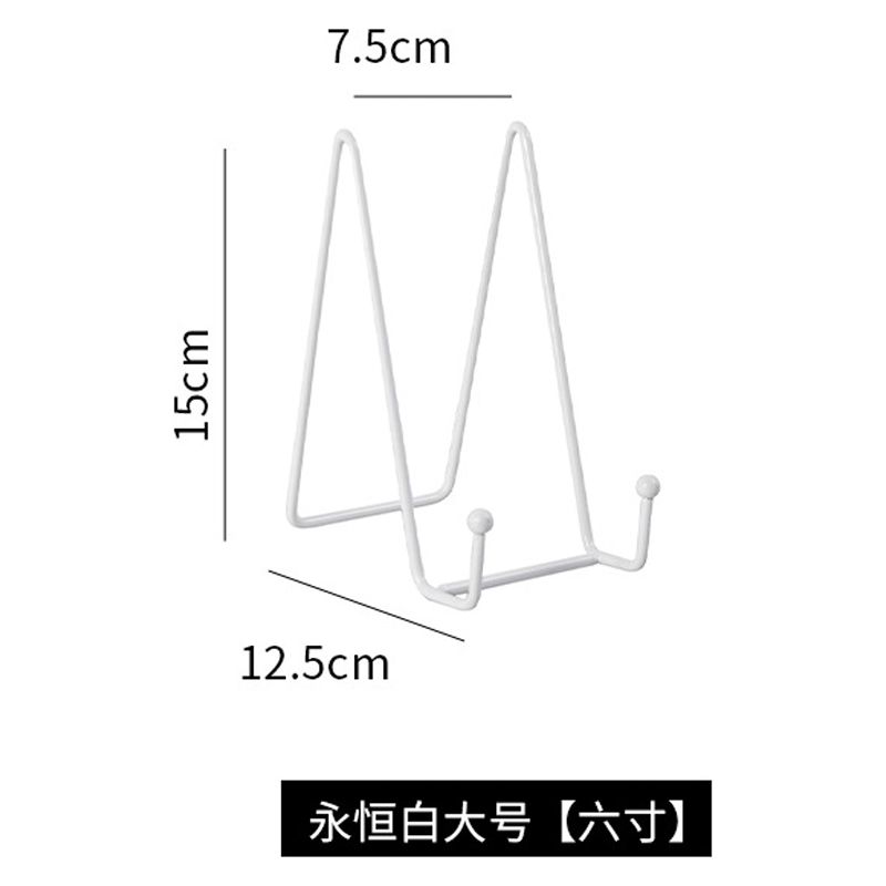 NUOLUX Metal Easel Plate Holder Easel Display Stand Metal Plate Stand