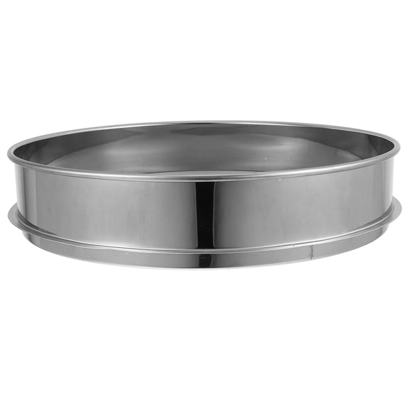 NUOLUX Metal Herbal Extractor Sifter Shaker Silver Color Stackable Design 30cm Diameter