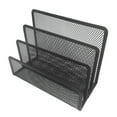thumbnail image 1 of NUOLUX Metal Mesh Desktop Organizer File Folder Letters Magazine Holder for Home Office (Black), 1 of 7